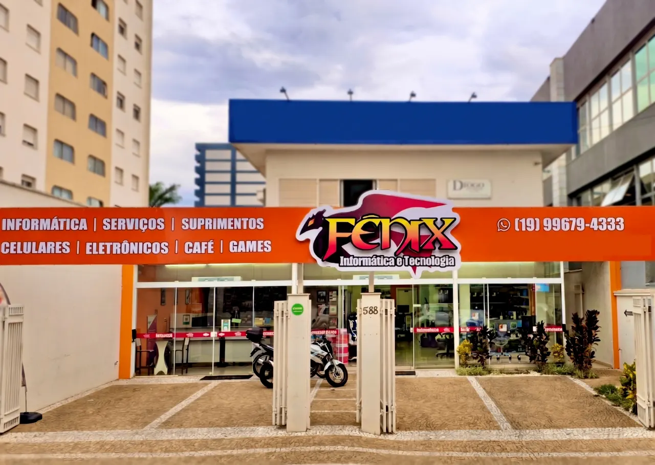 Loja Fênix Informática com estoque de toners e cartuchos